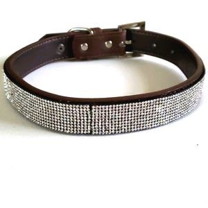 Dog Collar BLING BLING Faux Diamonds Size 18'-22' X-Lg